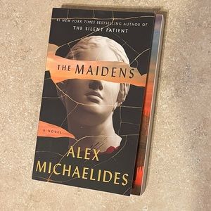 The Maidens by Alex Michaelides-paperback version. Excellent used condition.